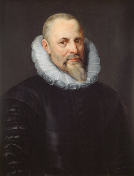Portret van Jan I Moretus  by Peter Paul Rubens - Hand-Painted Oil Painting Reproduction