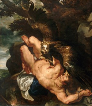 Prometheus Bound by Peter Paul Rubens Oil Painting