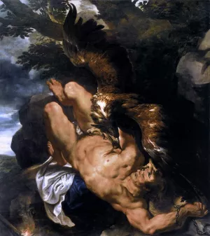 Prometheus Bound by Peter Paul Rubens Oil Painting