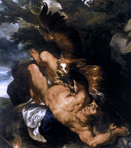 Prometheus Bound by Peter Paul Rubens - Hand-Painted Oil Painting Reproduction