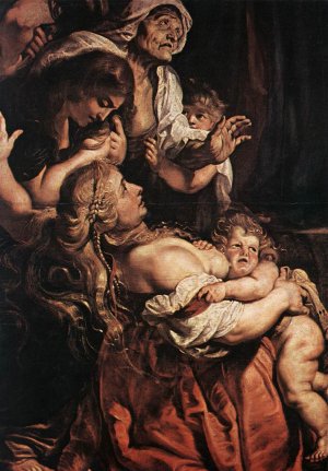 Raising of the Cross Detail by Peter Paul Rubens Oil Painting