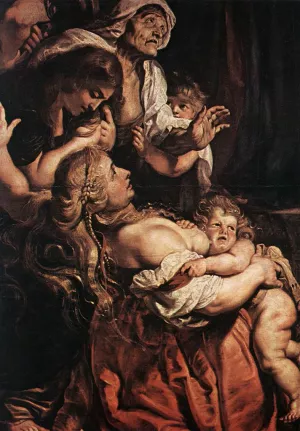 Raising of the Cross Detail painting by Peter Paul Rubens