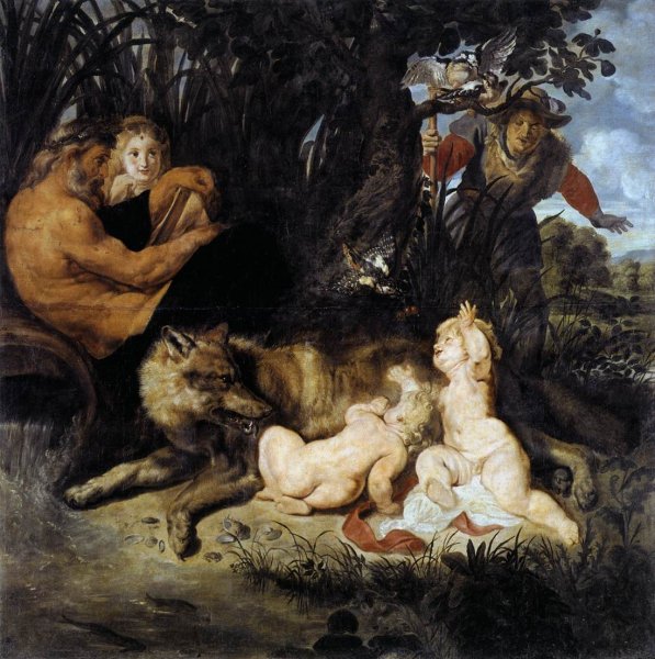 Main Product Photo of Romulus and Remus Painting by Peter Paul Rubens