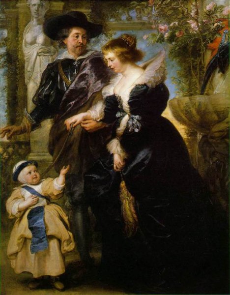 Main Product Photo of Rubens, His Wife Helena Fourment, and Their Son Peter Paul Painting by Peter Paul Rubens