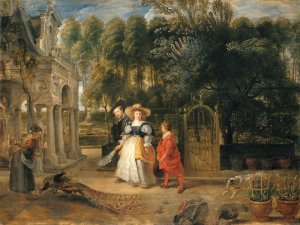 Rubens in His Garden with Helena Fourment