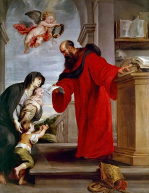 Saint Ives of Treguier, Patron of Lawyers, Defender of Widows and Orphans by Peter Paul Rubens Oil Painting