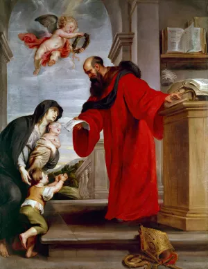 Saint Ives of Treguier, Patron of Lawyers, Defender of Widows and Orphans by Peter Paul Rubens Oil Painting