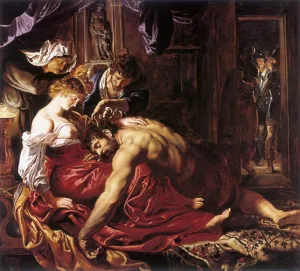 Samson and Delilah painting by Peter Paul Rubens
