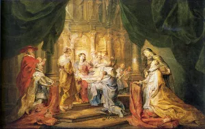 St Ildefonso Receiving a Priest Cloak by Peter Paul Rubens Oil Painting