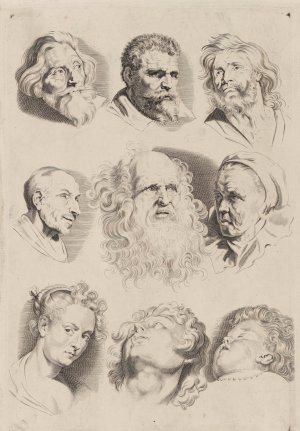 Study of Heads by Peter Paul Rubens Oil Painting
