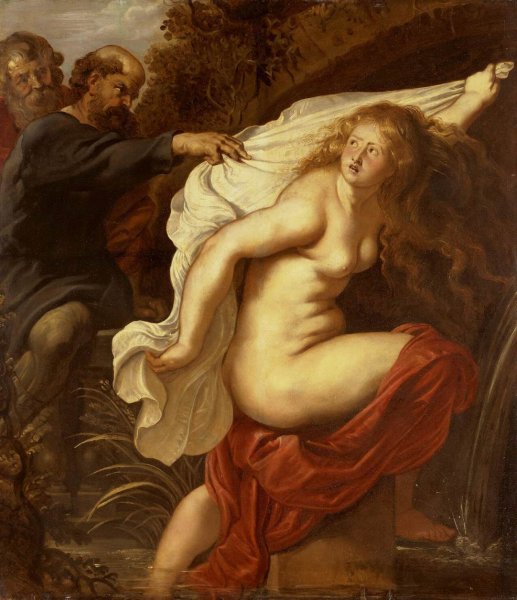 Susanna and the Elders by Peter Paul Rubens - Hand-Painted Oil Painting Reproduction