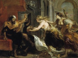 Tereus Confronted With The Head Of His Son Itylus by Peter Paul Rubens Oil Painting