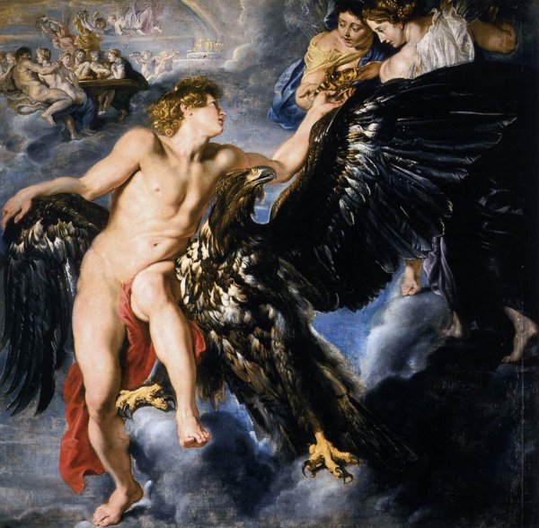The Abduction of Ganymede by Peter Paul Rubens - Hand-Painted Oil Painting Reproduction
