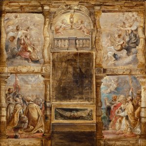 The Adoration of the Eucharist by Peter Paul Rubens Oil Painting