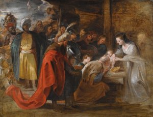 The Adoration Of The Magi by Peter Paul Rubens Oil Painting