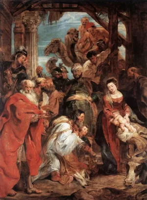 The Adoration of the Magi by Peter Paul Rubens Oil Painting