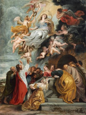 The Assumption of the Virgin by Peter Paul Rubens Oil Painting