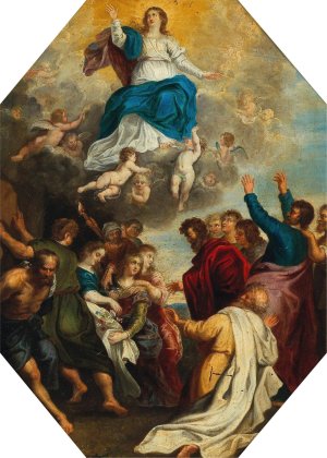 The Assumption of the Virgin by Peter Paul Rubens Oil Painting