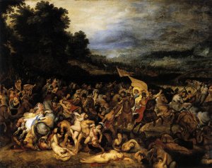 The Battle of the Amazons by Peter Paul Rubens Oil Painting