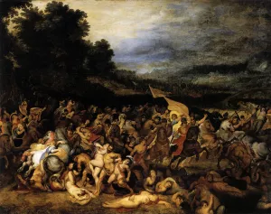 The Battle of the Amazons painting by Peter Paul Rubens