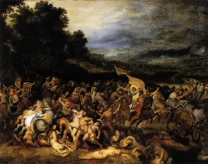 The Battle of the Amazons by Peter Paul Rubens Oil Painting