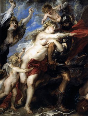 The Consequences of War Detail by Peter Paul Rubens Oil Painting