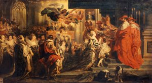 The Coronation of Marie de Medicis, May 13, 1610 by Peter Paul Rubens Oil Painting