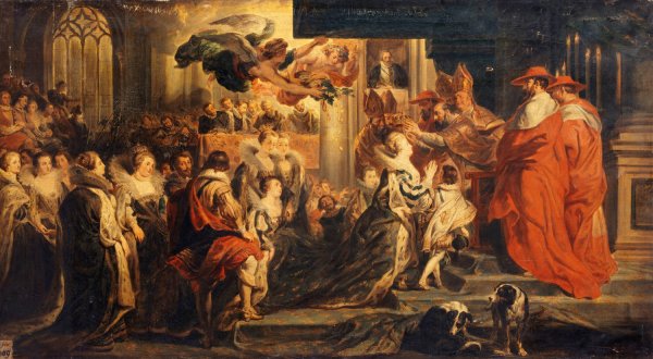 The Coronation of Marie de Medicis, May 13, 1610 by Peter Paul Rubens - Hand-Painted Oil Painting Reproduction