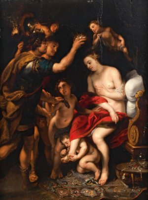 The Coronation of Roxana by Alexander the Great by Peter Paul Rubens Oil Painting