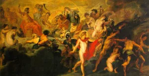 The Council of the Gods by Peter Paul Rubens - Oil Painting Reproduction