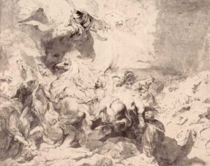 The Damage of Sennaherib by Peter Paul Rubens Oil Painting