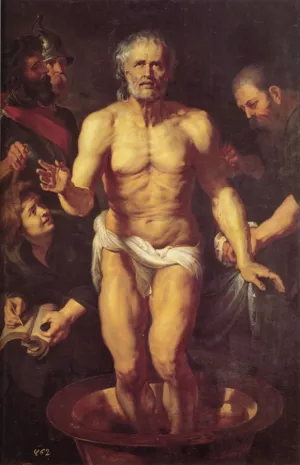 The Death of Seneca painting by Peter Paul Rubens
