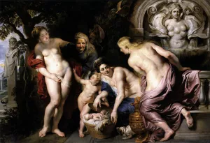 The Discovery of the Child Erichthonius painting by Peter Paul Rubens