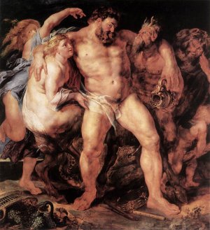 The Drunken Hercules by Peter Paul Rubens Oil Painting