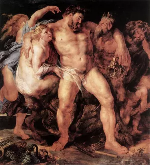 The Drunken Hercules by Peter Paul Rubens Oil Painting