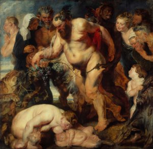 The drunken Silenus by Peter Paul Rubens Oil Painting
