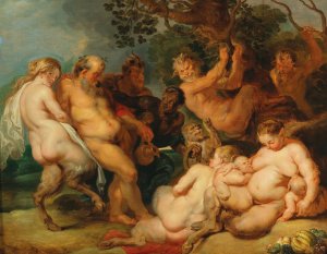 The Drunken Silenus by Peter Paul Rubens Oil Painting