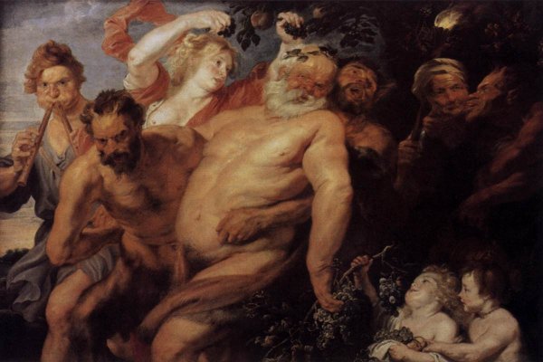 The Drunken Silenus by Peter Paul Rubens - Hand-Painted Oil Painting Reproduction