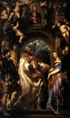 The Ecstasy of St Gregory the Great by Peter Paul Rubens Oil Painting