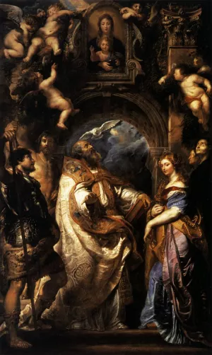 The Ecstasy of St Gregory the Great Oil painting by Peter Paul Rubens