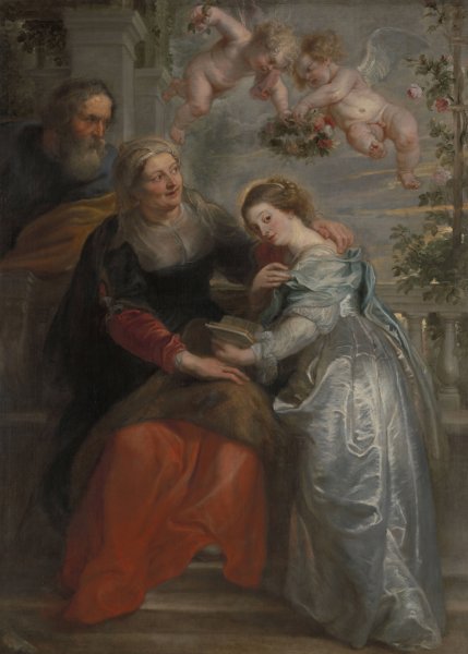 Main Product Photo of The Education of Mary  Painting by Peter Paul Rubens