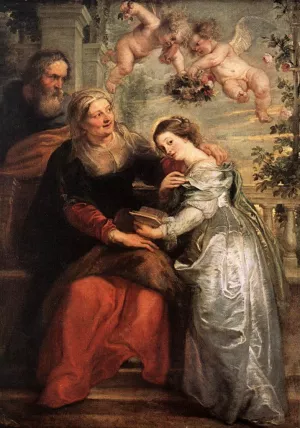 The Education of the Virgin by Peter Paul Rubens - Oil Painting Reproduction