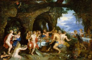 The Feast of Achelous by Peter Paul Rubens Oil Painting