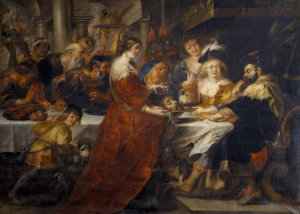 The Feast of Herod. Salome Bringing the Head of St John the Baptist on a Charger by Peter Paul Rubens Oil Painting