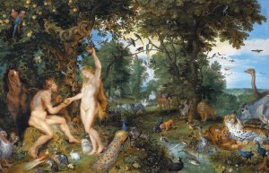 The Garden of Eden with the Fall of Man by Peter Paul Rubens Oil Painting