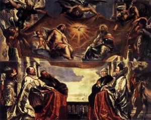 The Gonzaga Family Worshipping the Holy Trinity by Peter Paul Rubens Oil Painting