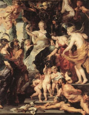 The Happiness of the Regency by Peter Paul Rubens Oil Painting