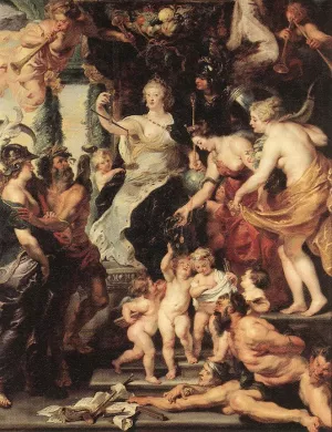 The Happiness of the Regency by Peter Paul Rubens Oil Painting