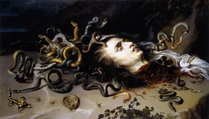The Head of Medusa Oil painting by Peter Paul Rubens