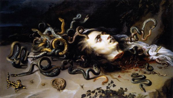 Main Product Photo of The Head of Medusa Painting by Peter Paul Rubens